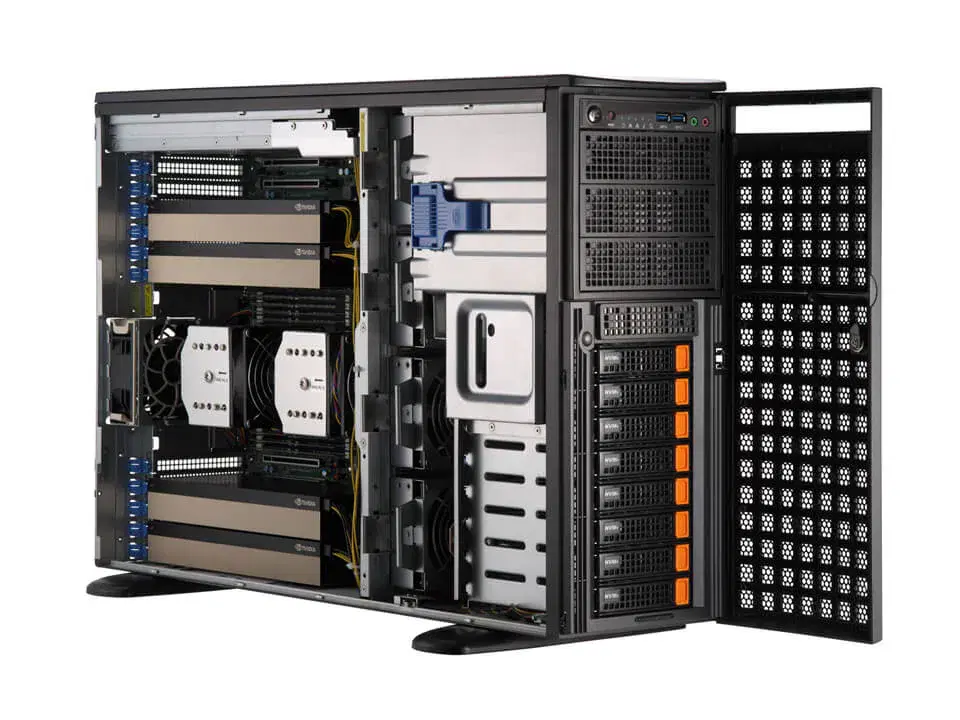 Supermicro SYS-741GE-TNRT (4U Tower · 28dB)